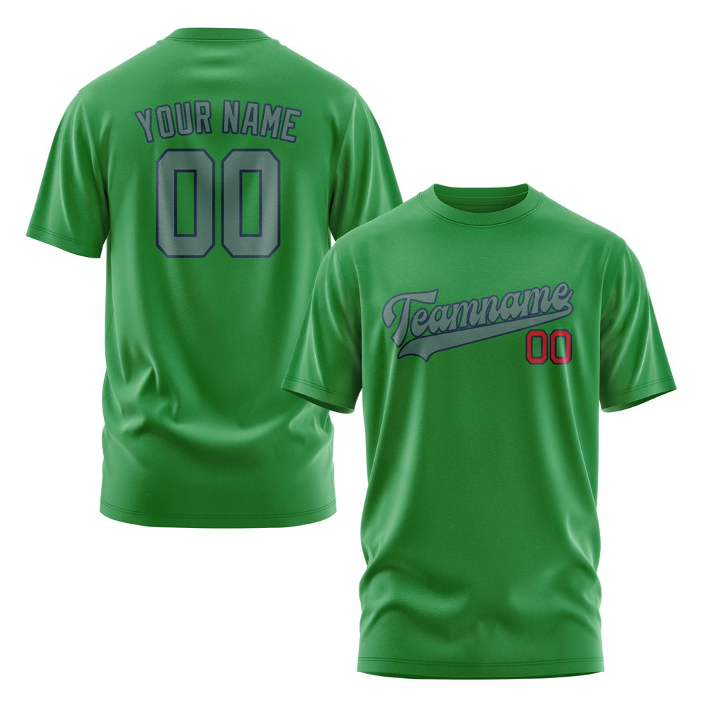 Custom Emerald Green Blue Green T-Shirt
