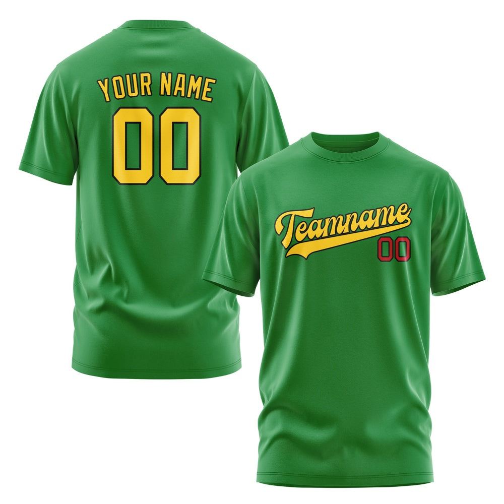 Custom Emerald Green Gold T-Shirt