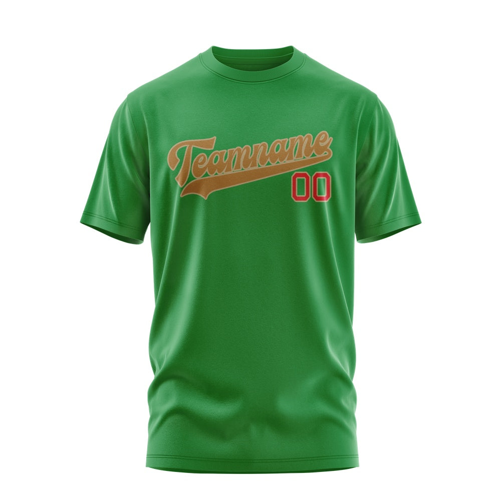 Custom Emerald Green Khaki T-Shirt