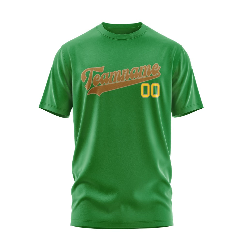 Custom Emerald Green Khaki T-Shirt