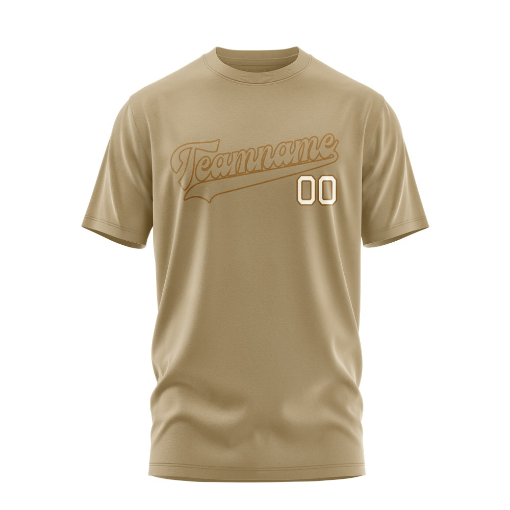 Custom Light Khaki Light Khaki T-Shirt