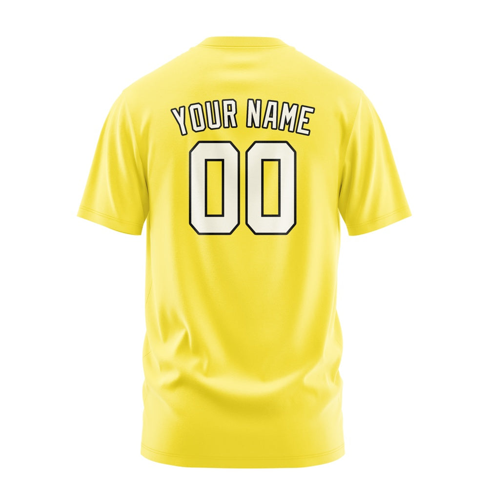 Custom Light Yellow Cream T-Shirt