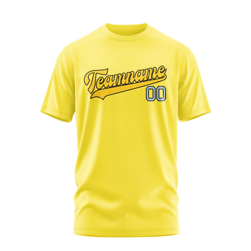 Custom Light Yellow Gold T-Shirt
