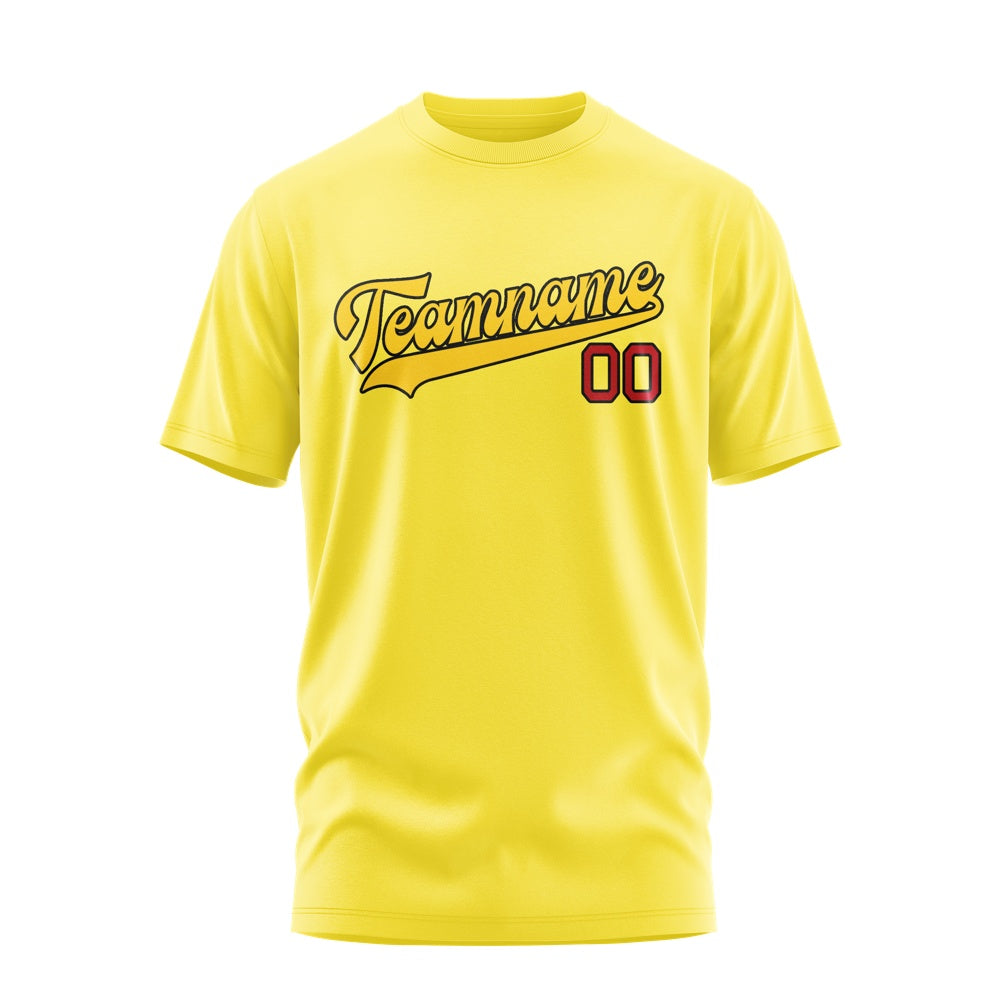 Custom Light Yellow Gold T-Shirt