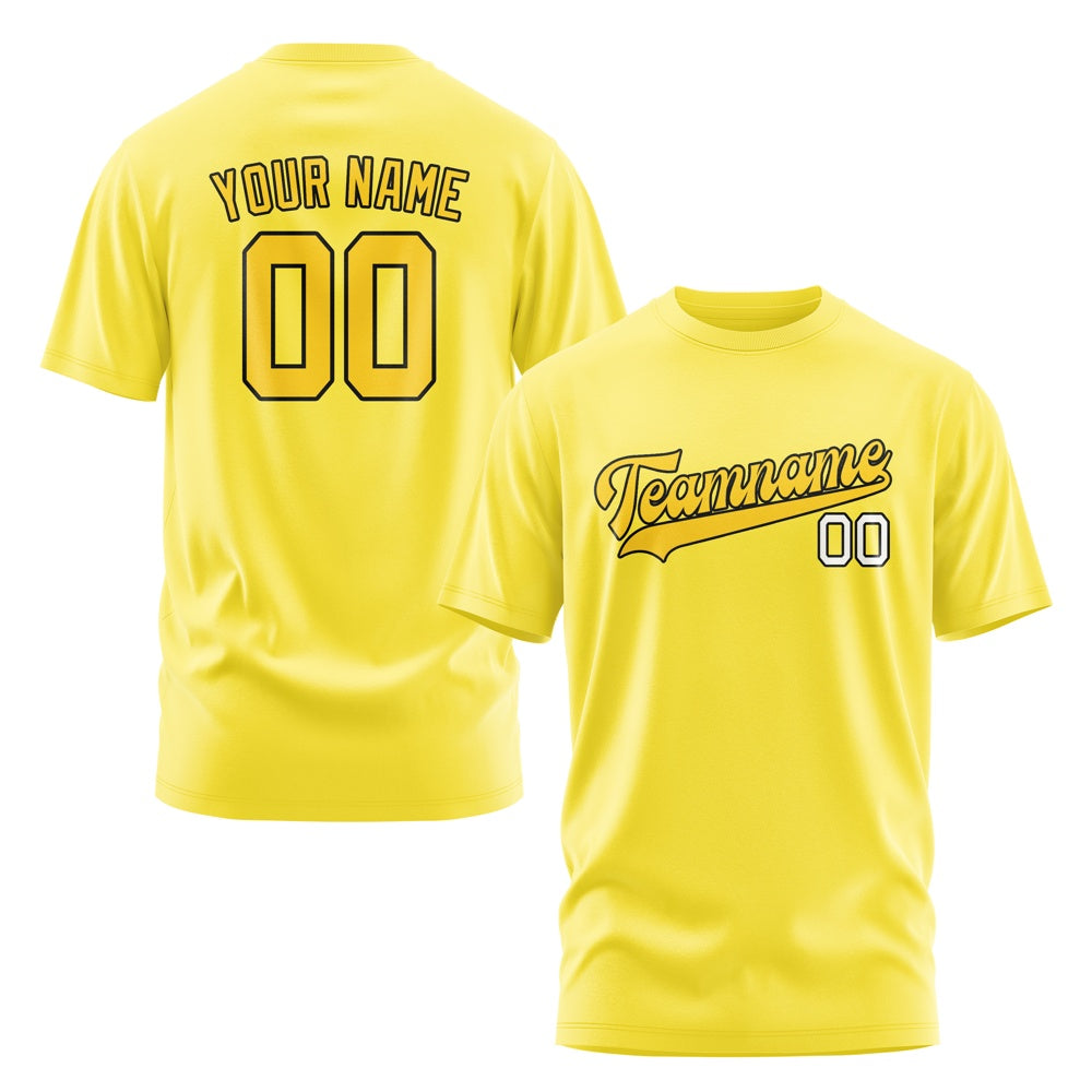 Custom Light Yellow Gold T-Shirt