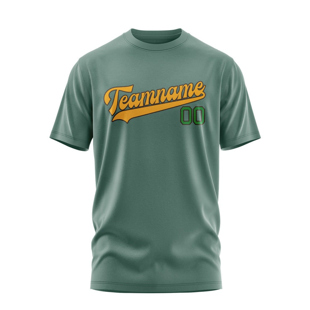 Custom Blue Green Yellow T-Shirt
