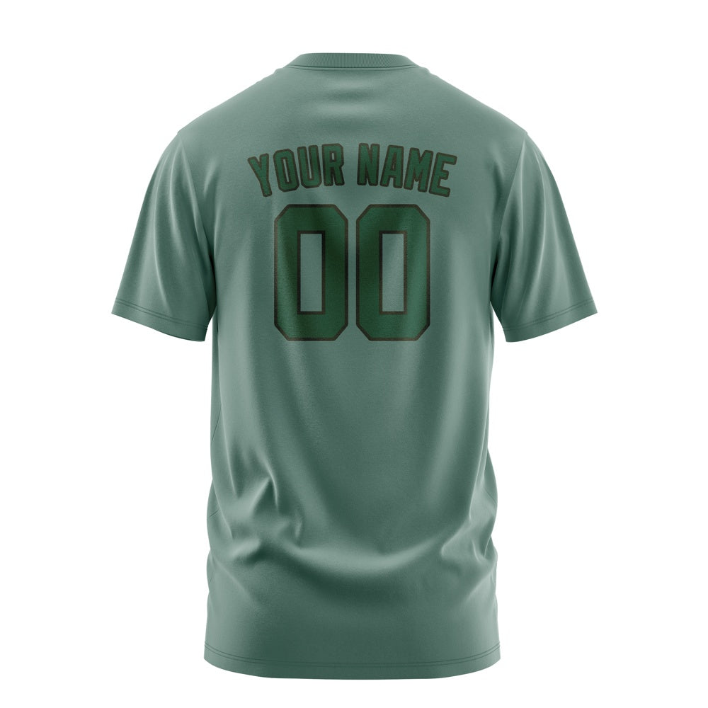 Custom Blue Green Green T-Shirt