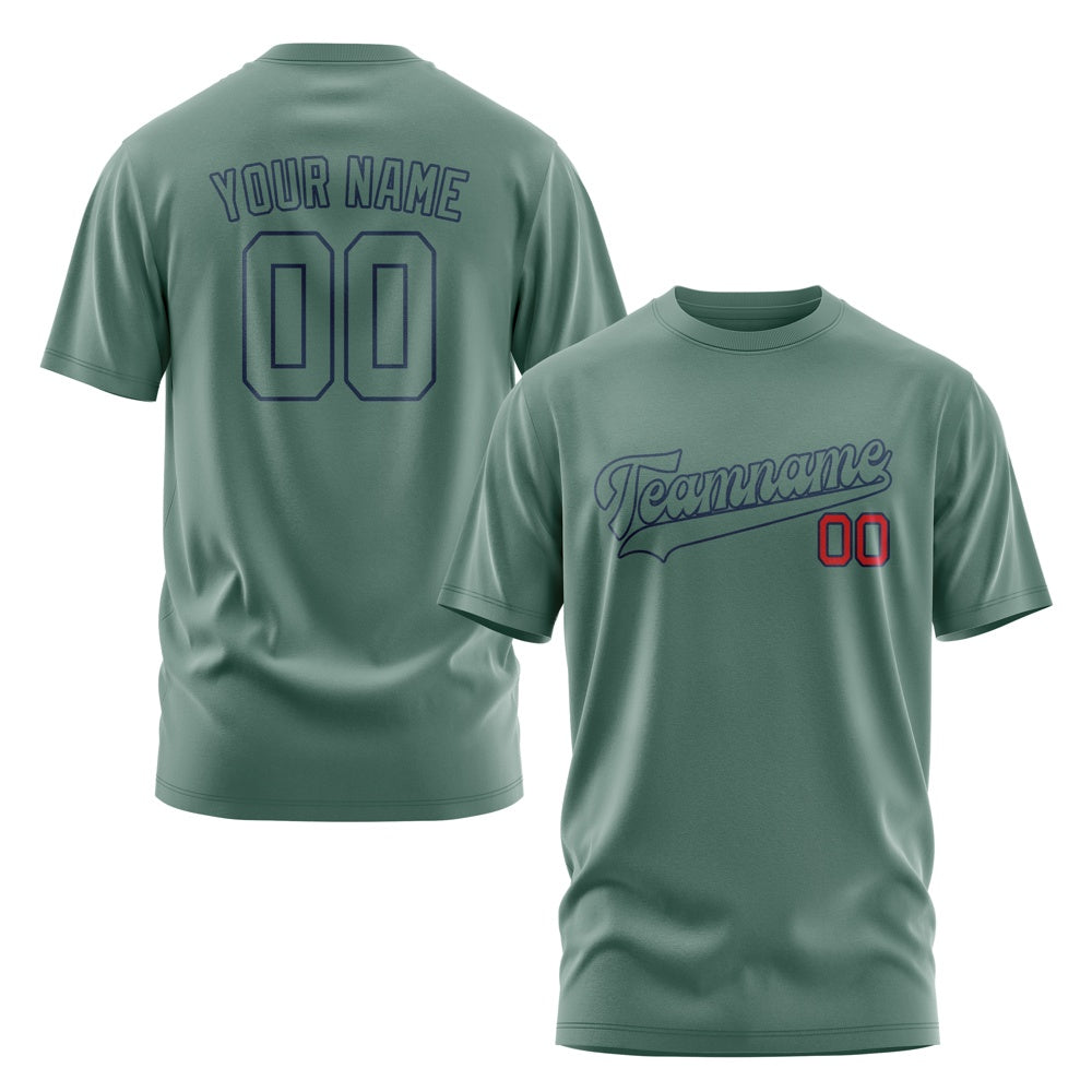 Custom Blue Green Blue Green T-Shirt