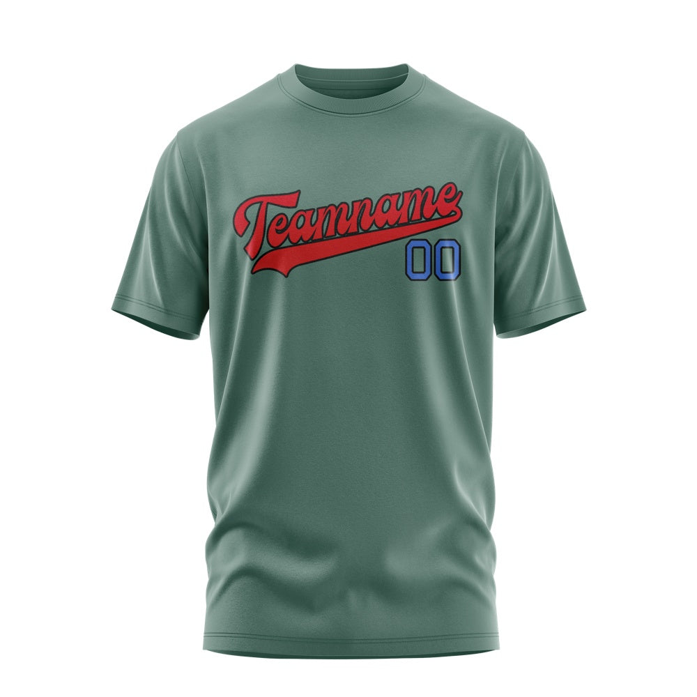 Custom Blue Green Red T-Shirt