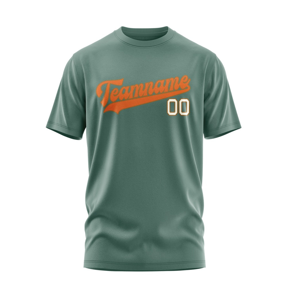 Custom Blue Green Orange T-Shirt