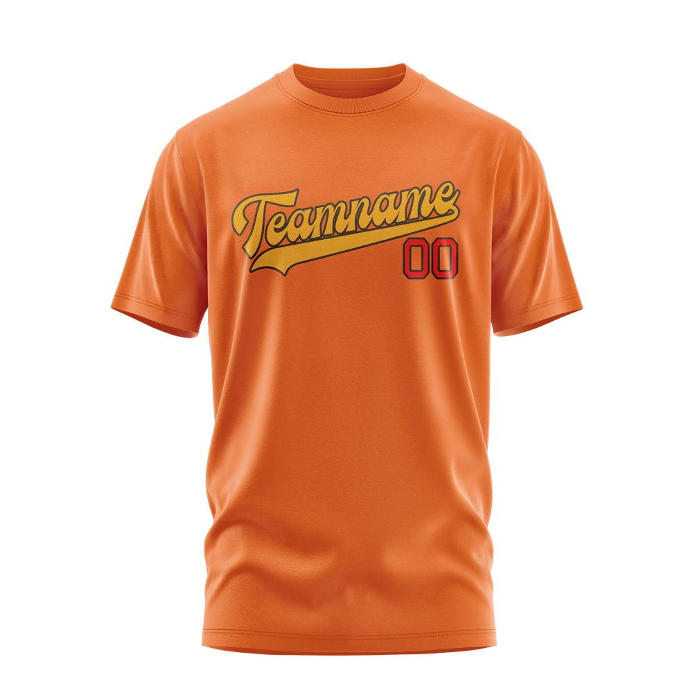 Custom Orange Yellow T-Shirt