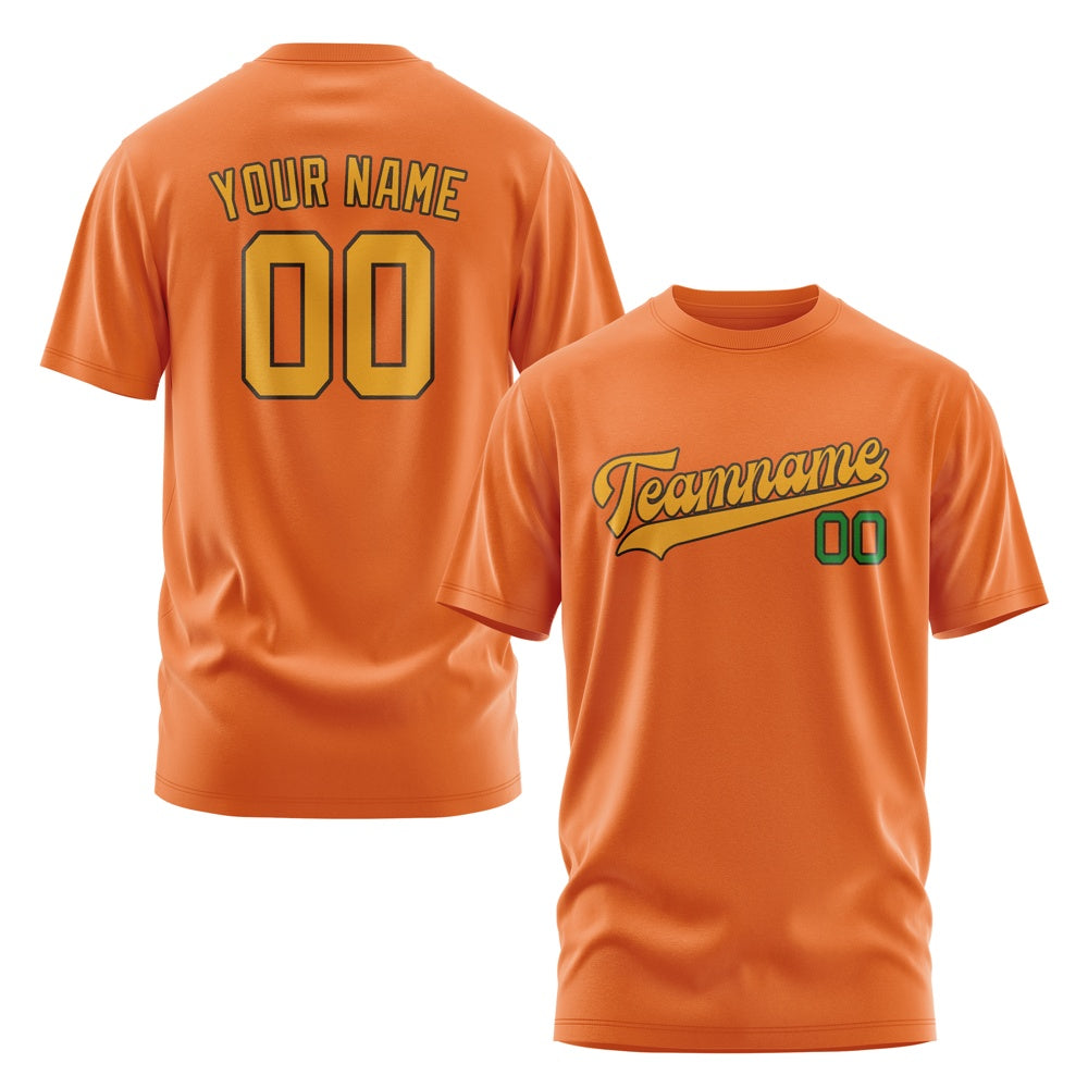 Custom Orange Yellow T-Shirt