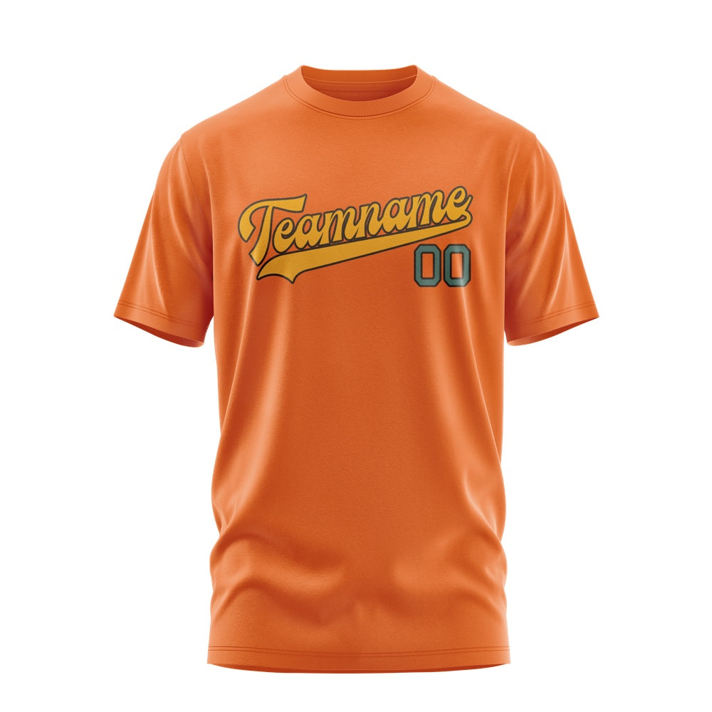 Custom Orange Yellow T-Shirt