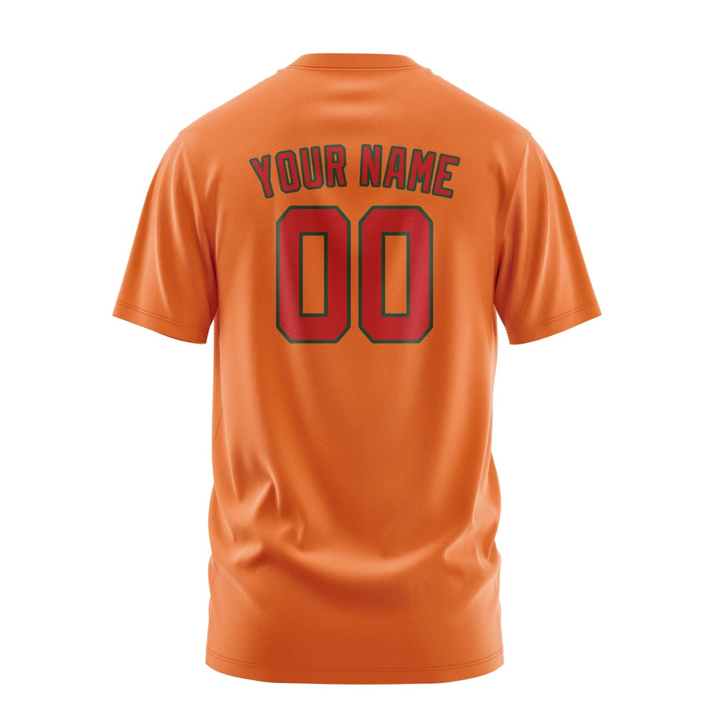 Custom Orange Red T-Shirt