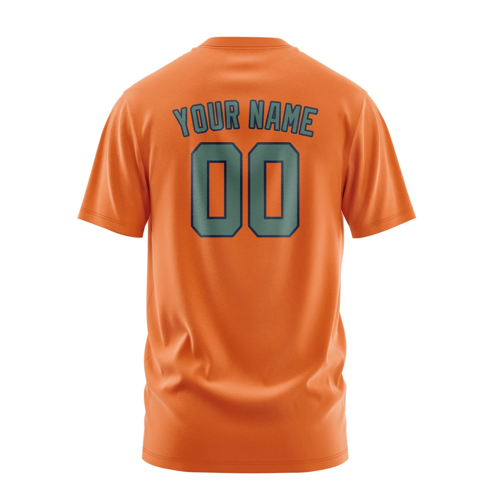 Custom Orange Blue Green T-Shirt