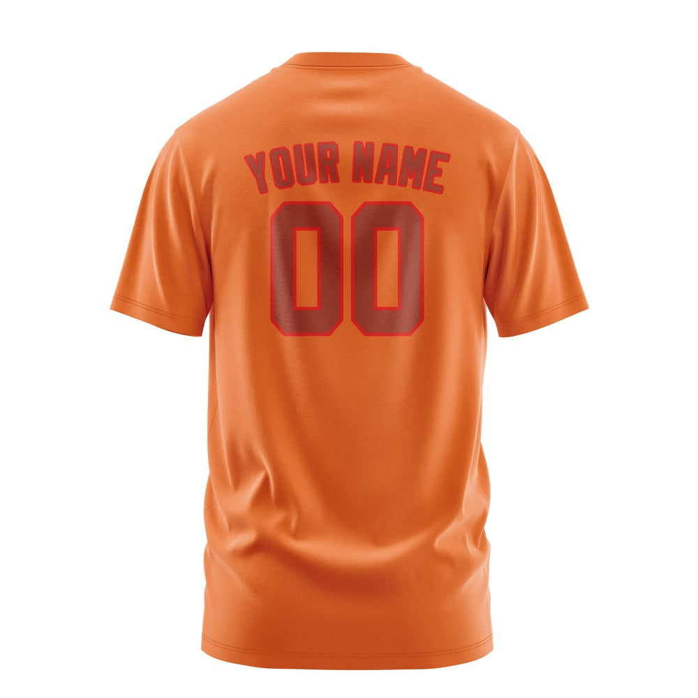 Custom Orange Coral Red T-Shirt