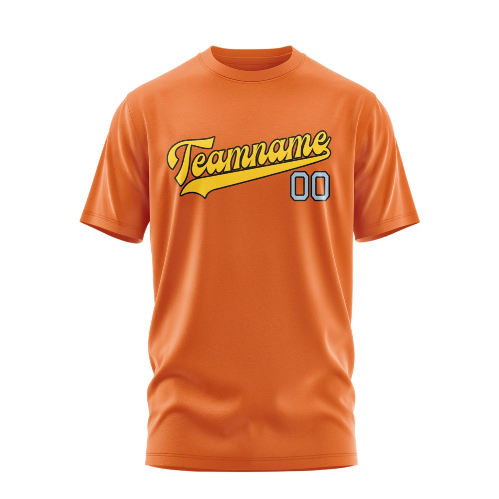 Custom Orange Gold T-Shirt
