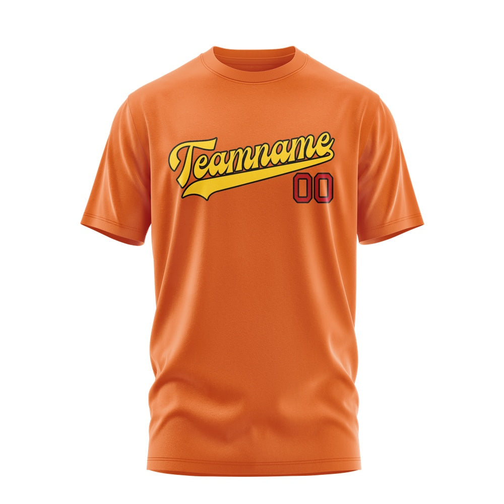 Custom Orange Gold T-Shirt