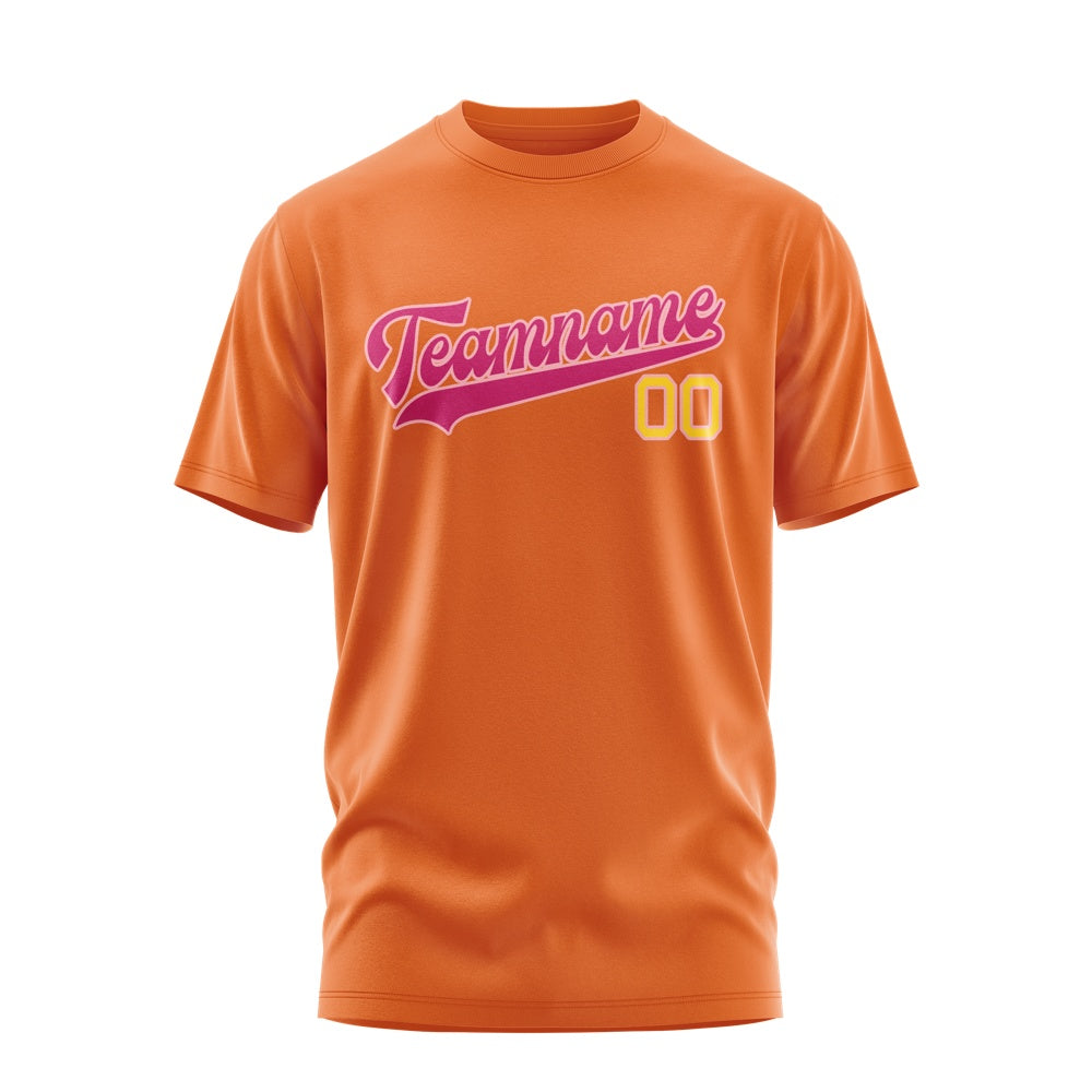 Custom Orange Pink T-Shirt