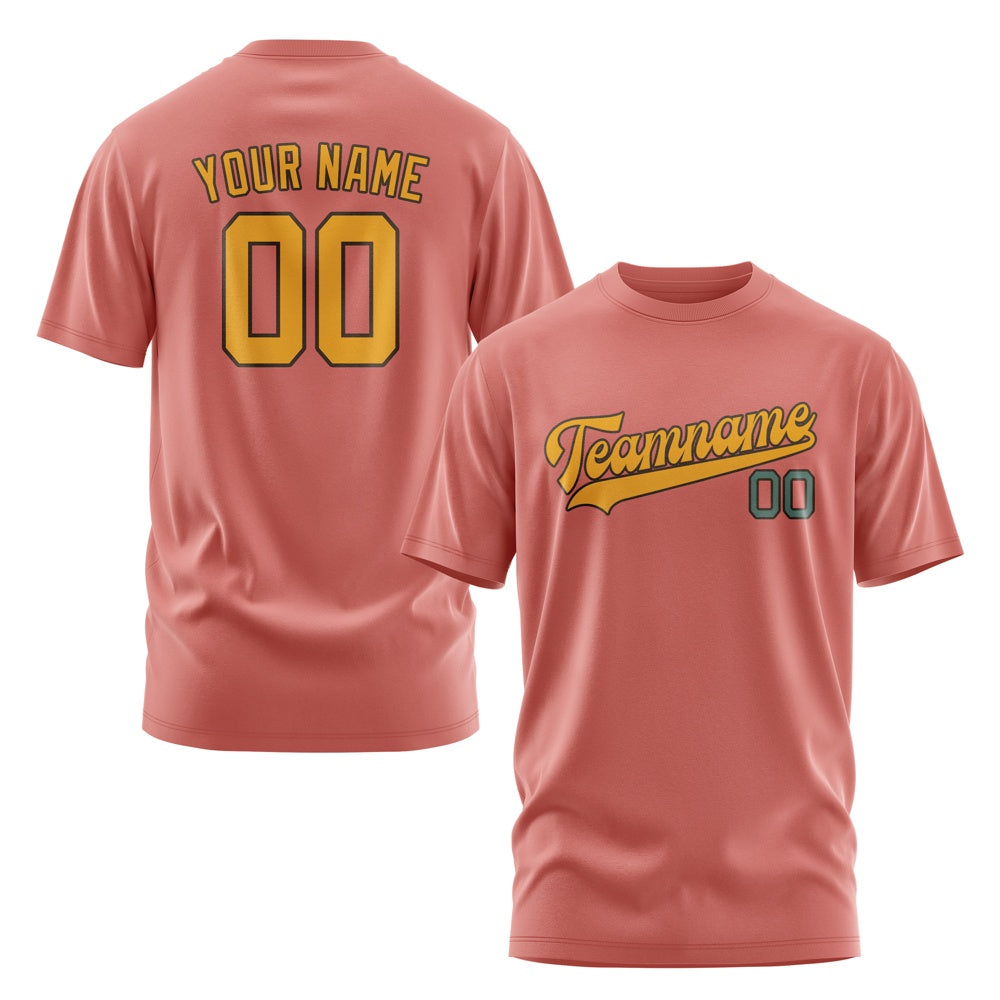 Custom Copper Rose Yellow T-Shirt