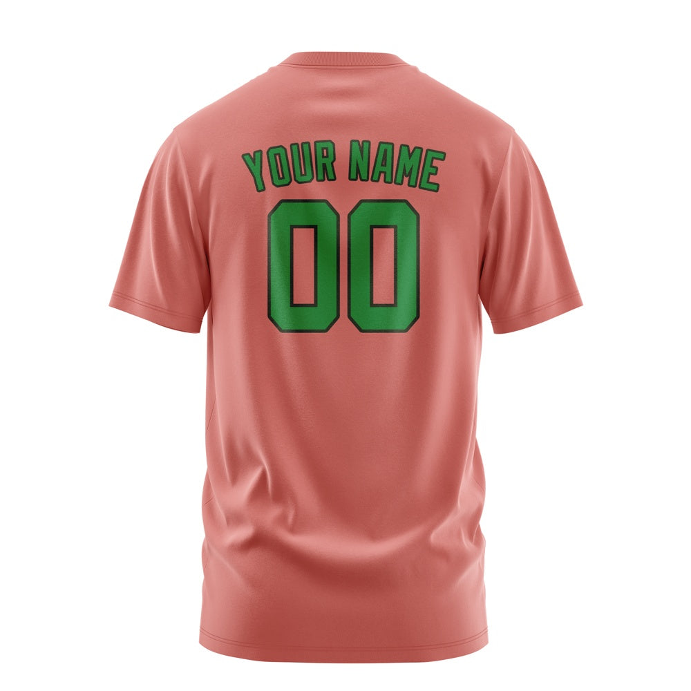 Custom Copper Rose Emerald Green T-Shirt