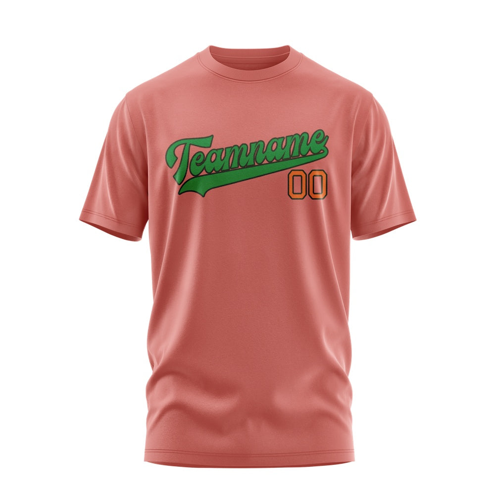 Custom Copper Rose Emerald Green T-Shirt