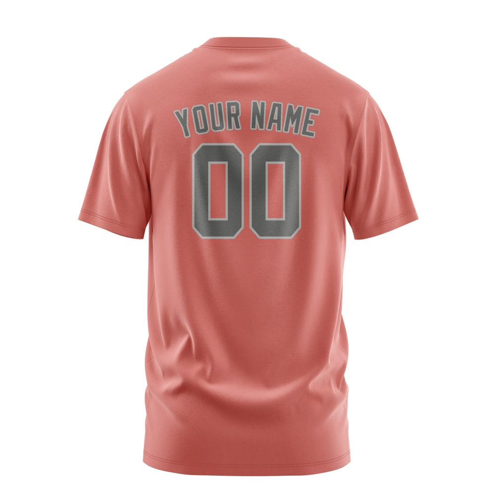 Custom Copper Rose Dark Grey T-Shirt