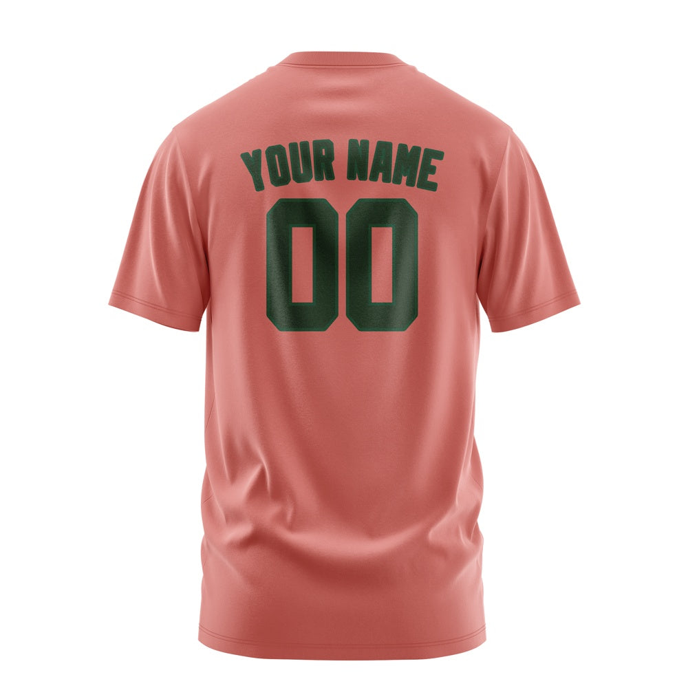 Custom Copper Rose Dark Green T-Shirt