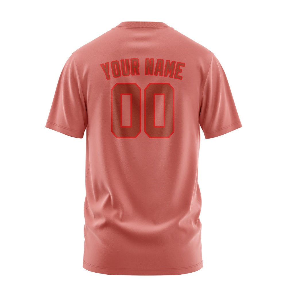 Custom Copper Rose Coral Red T-Shirt