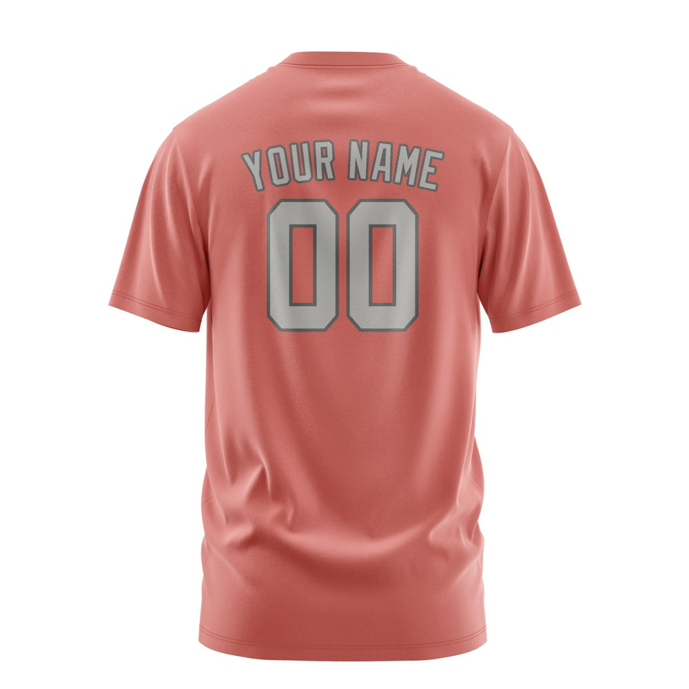 Custom Copper Rose Gray T-Shirt