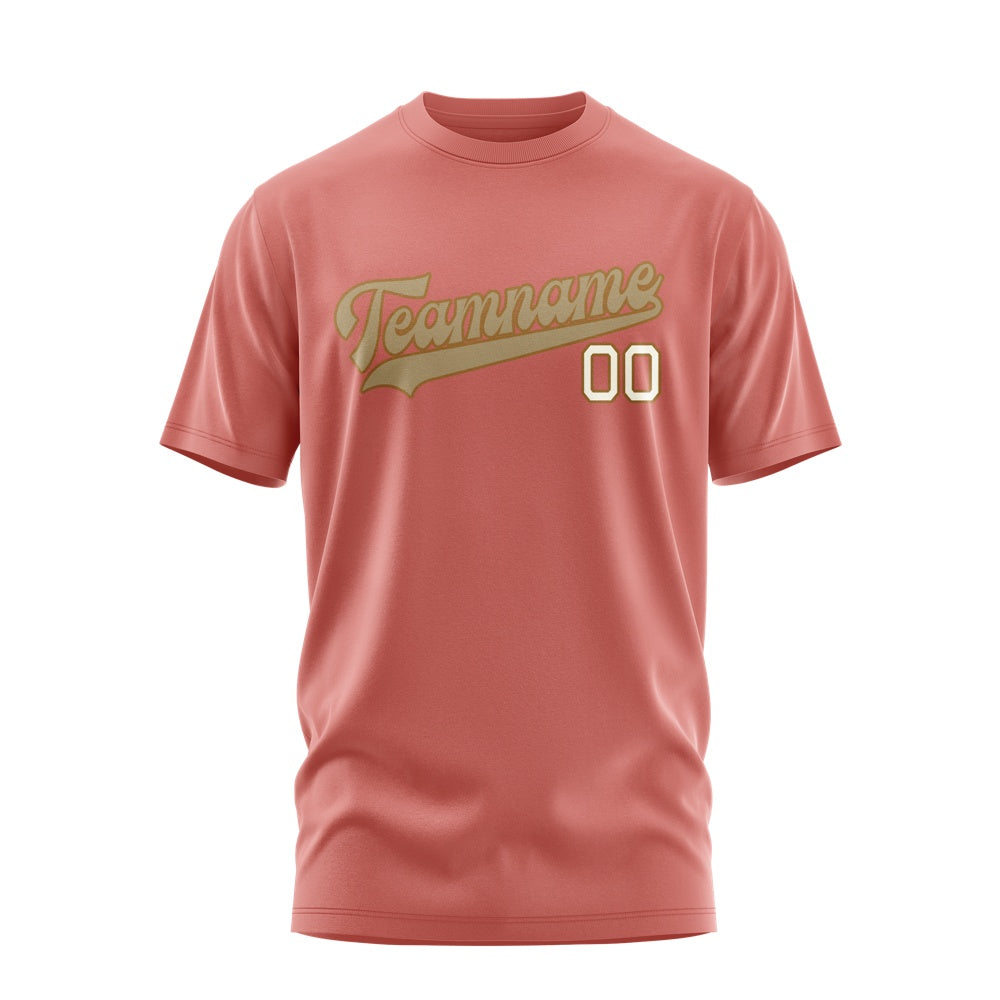 Custom Copper Rose Light Khaki T-Shirt