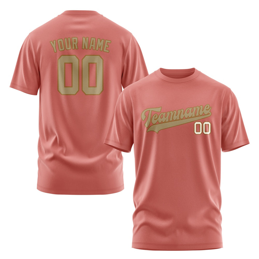 Custom Copper Rose Light Khaki T-Shirt