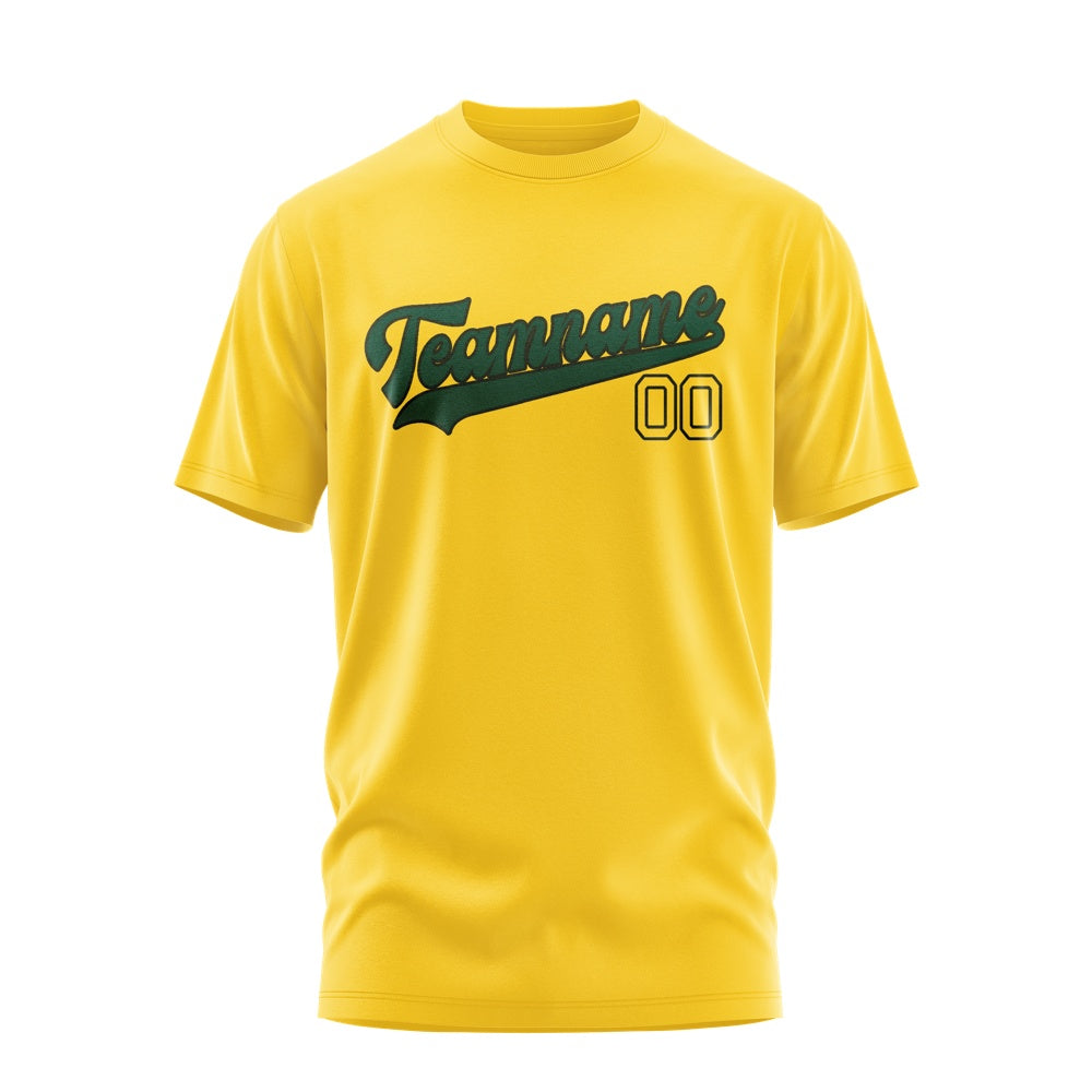 Custom Gold Green T-Shirt