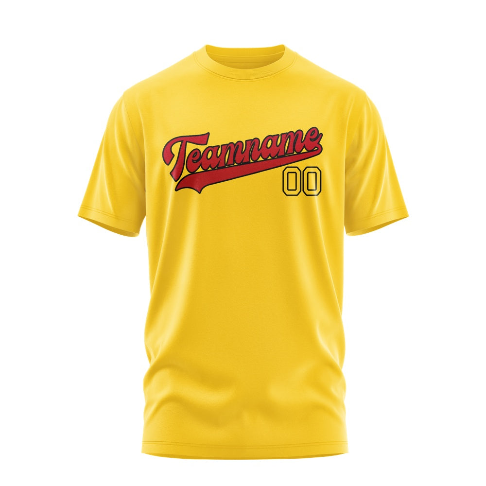 Custom Gold Red T-Shirt