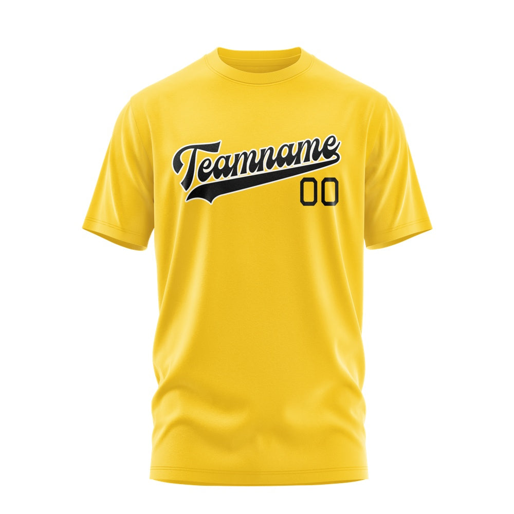 Custom Gold Black T-Shirt