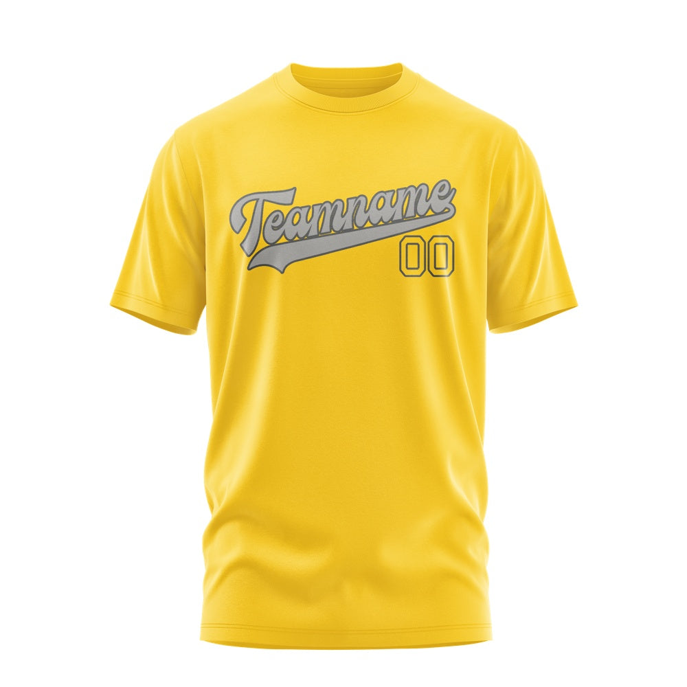 Custom Gold Gray T-Shirt